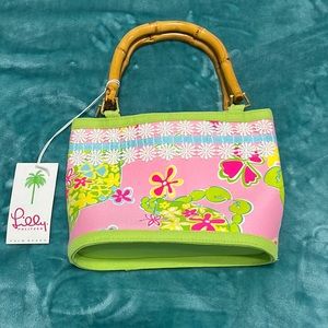 Lilly Pulitzer handbag color pink and light green